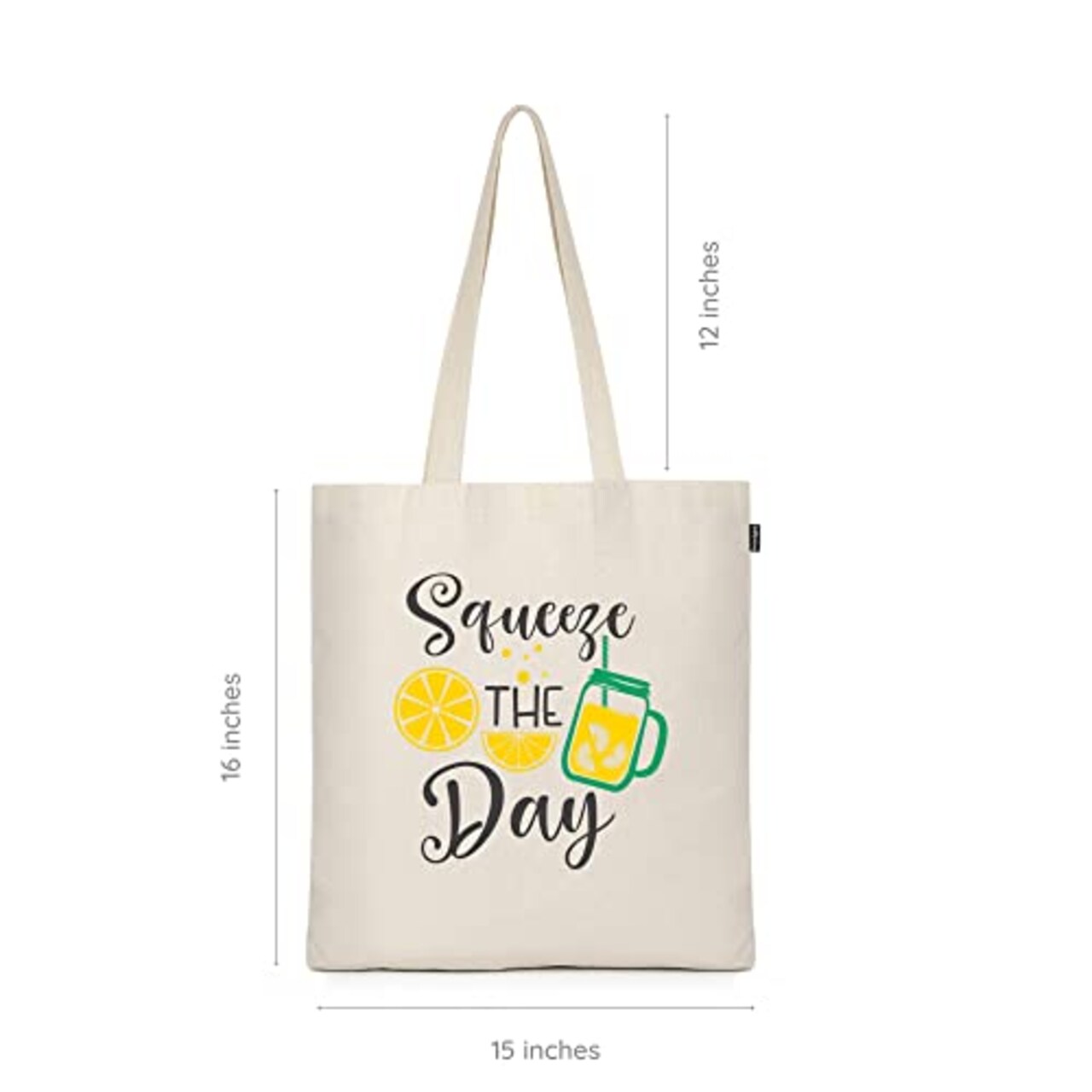 1 Pack Aesthetic Canvas Tote Bag for Women, Reusable Cotton Tote Bag for, Grocery, Shopping, Beach & Gifts for Women